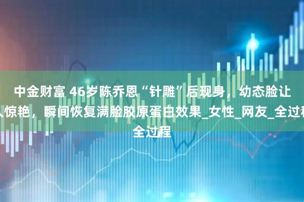 中金财富 46岁陈乔恩“针雕”后现身，幼态脸让人惊艳，瞬间恢复满脸胶原蛋白效果_女性_网友_全过程